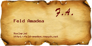 Feld Amadea névjegykártya