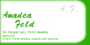 amadea feld business card
